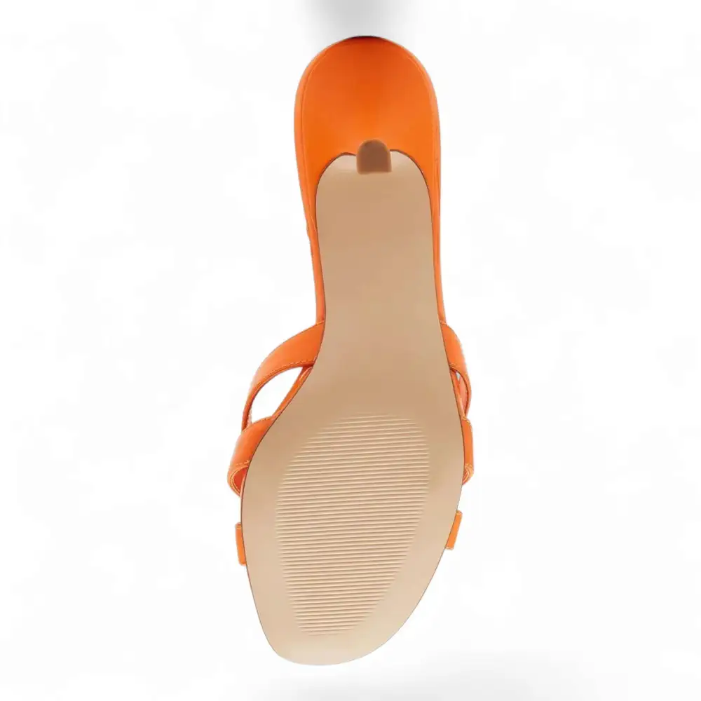Cary Strappy Kitten-Heel Mule Sandals