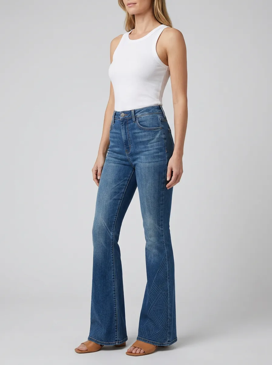 Women's High Waist Casual Denim Jeans