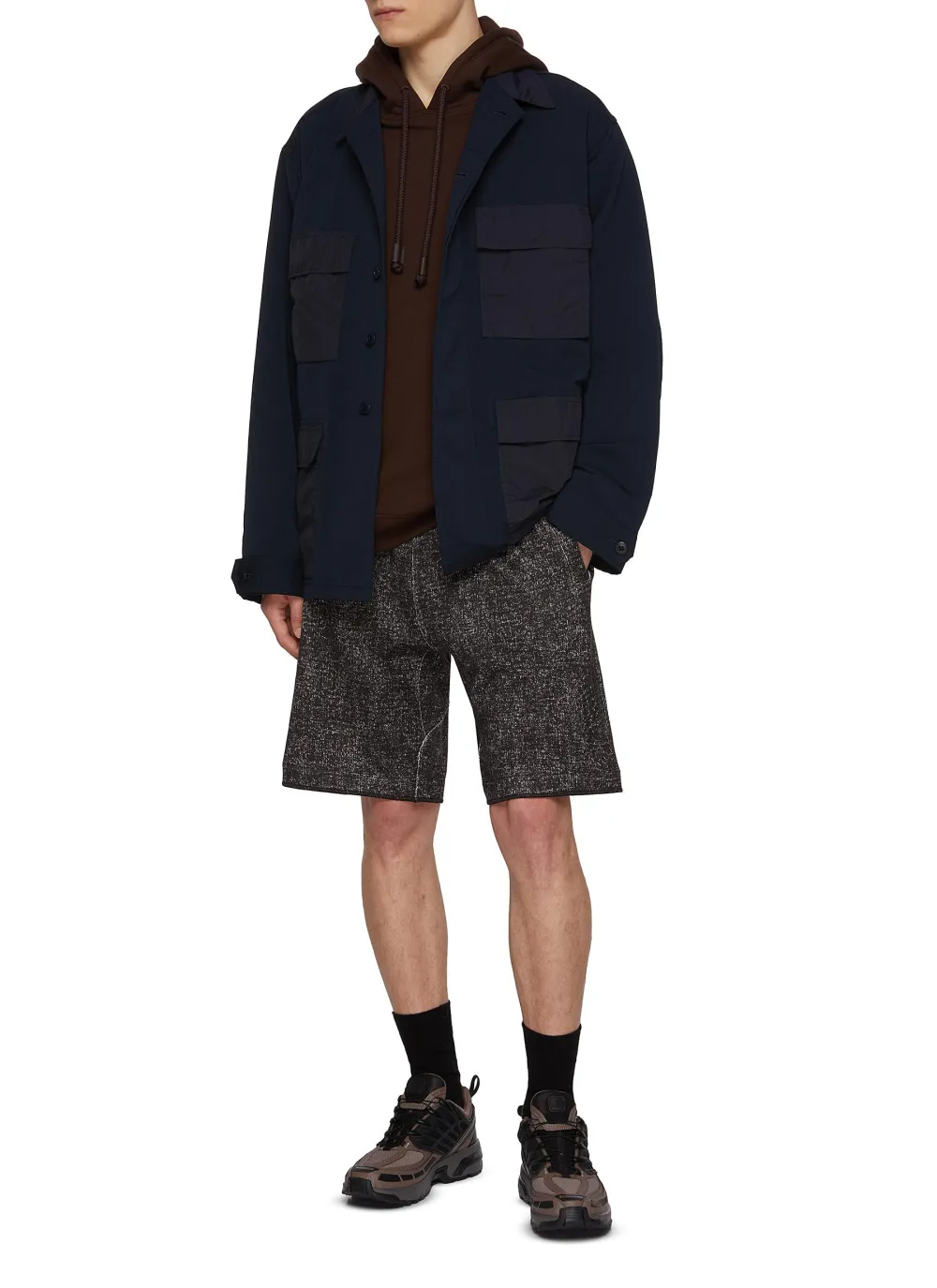 Casual Loose Breathable Dark Grey Shorts