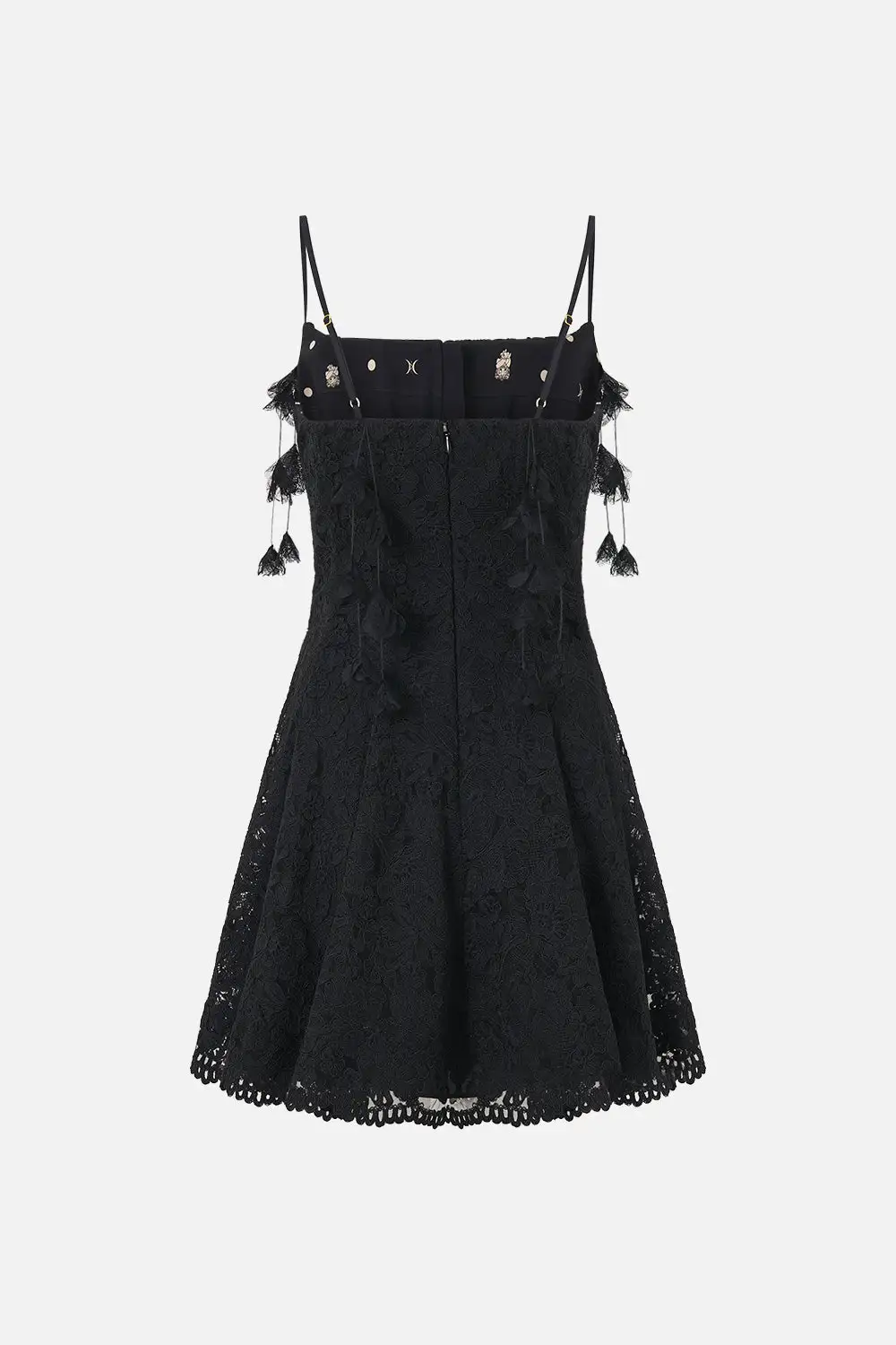 Printed Corset Dress with Short Flared Skirt