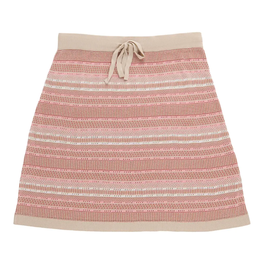 Crochet Drawstring Midi Skirt