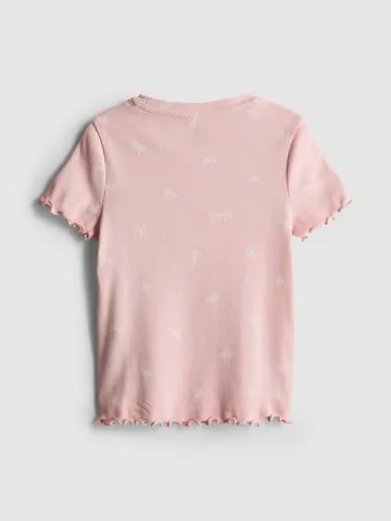 1.5-8yrs | Cotton Rich Ribbed Printed T-Shirt