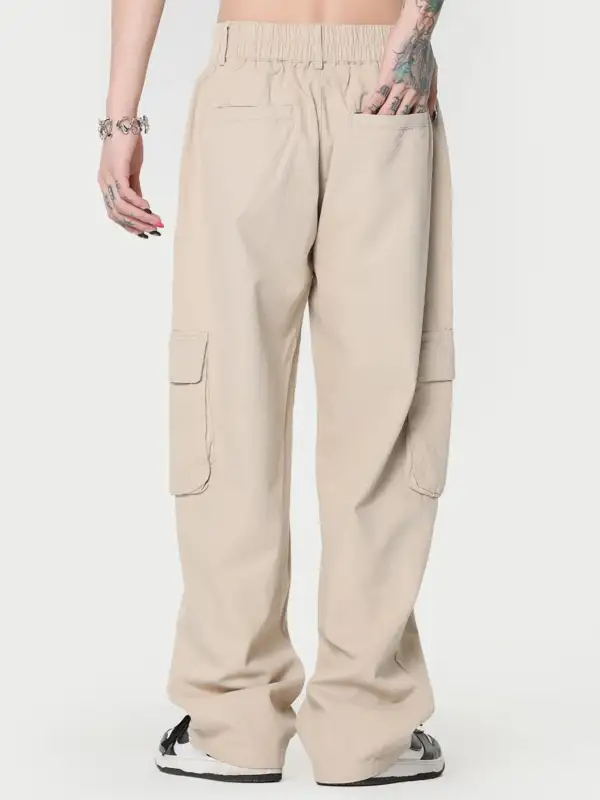 Relaxed Wide Leg Cargo Pants