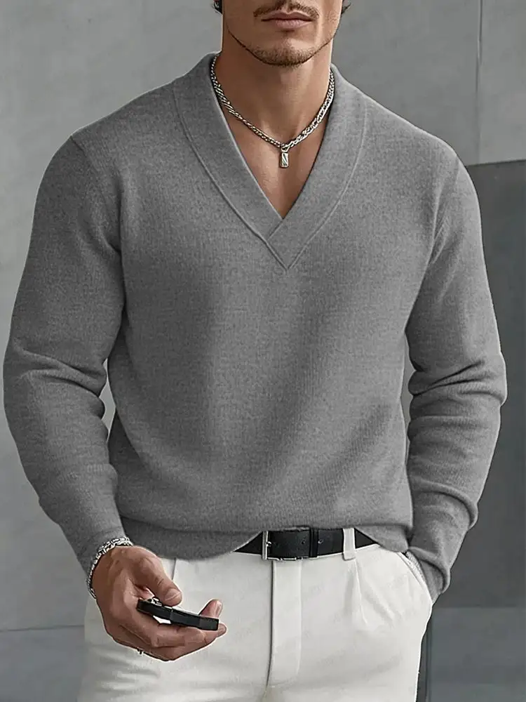 Layering Open Collar Shirt
