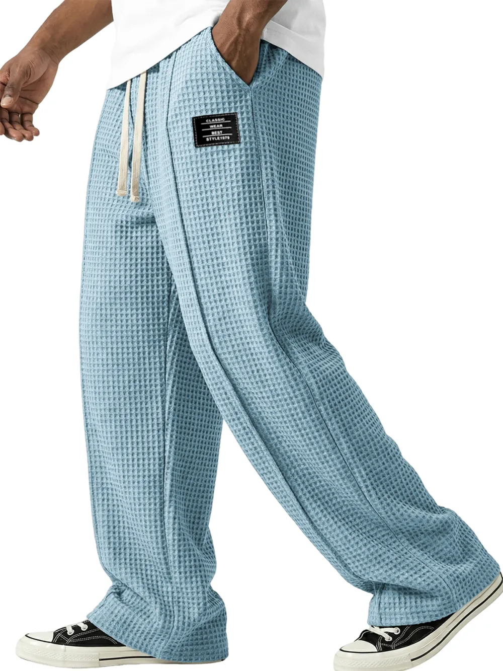 Everyday Textured Knit Seamed Detail Pants