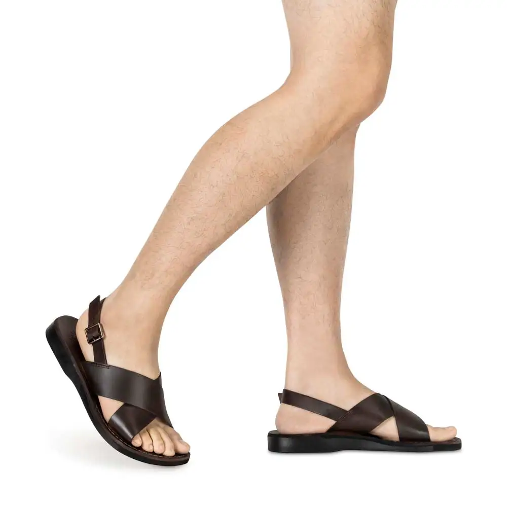 Leather Thick Strap Sandals