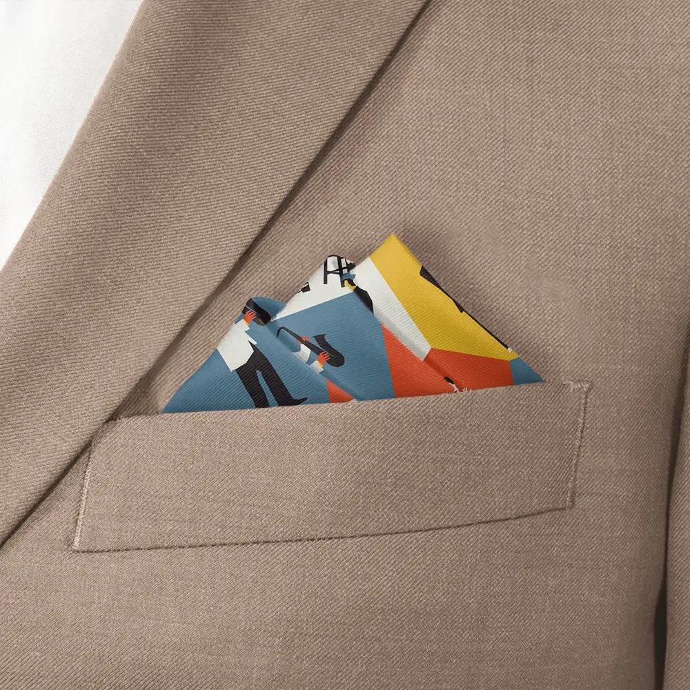 Crisp Clean Novelty Hobby Motif Pocket Square