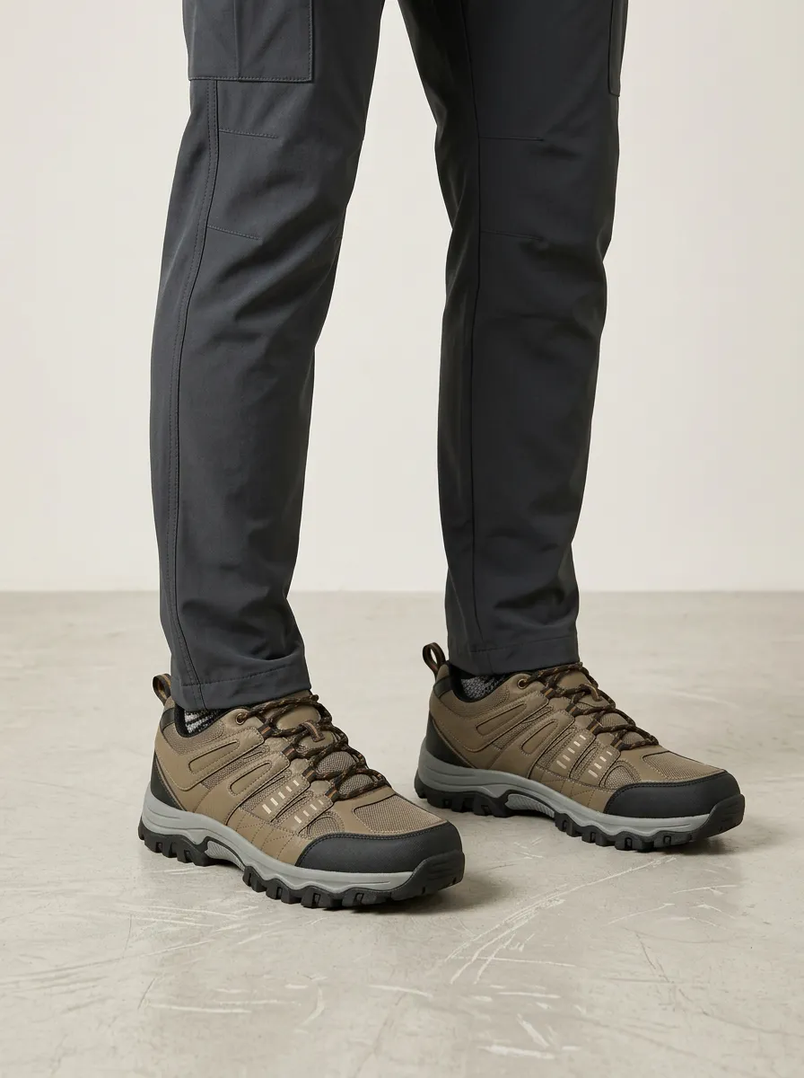 Men's Outdoor Hiking Camo Pattern Print Shoes