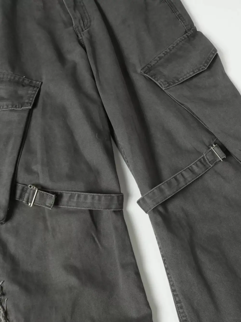 Men's Cargo Pants with Buckle Straps