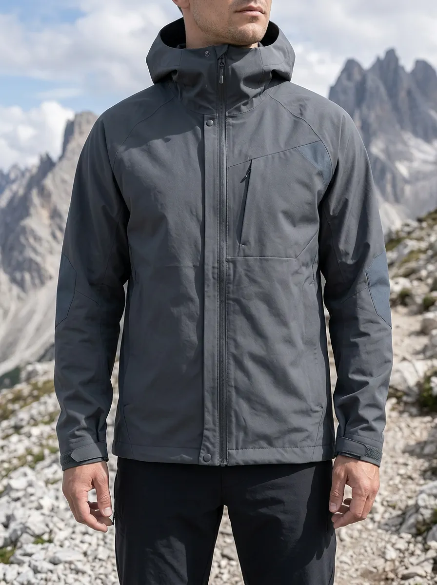 Men's Ridgeline Hiking Outdoor Mountain Printed Hooded Jacket
