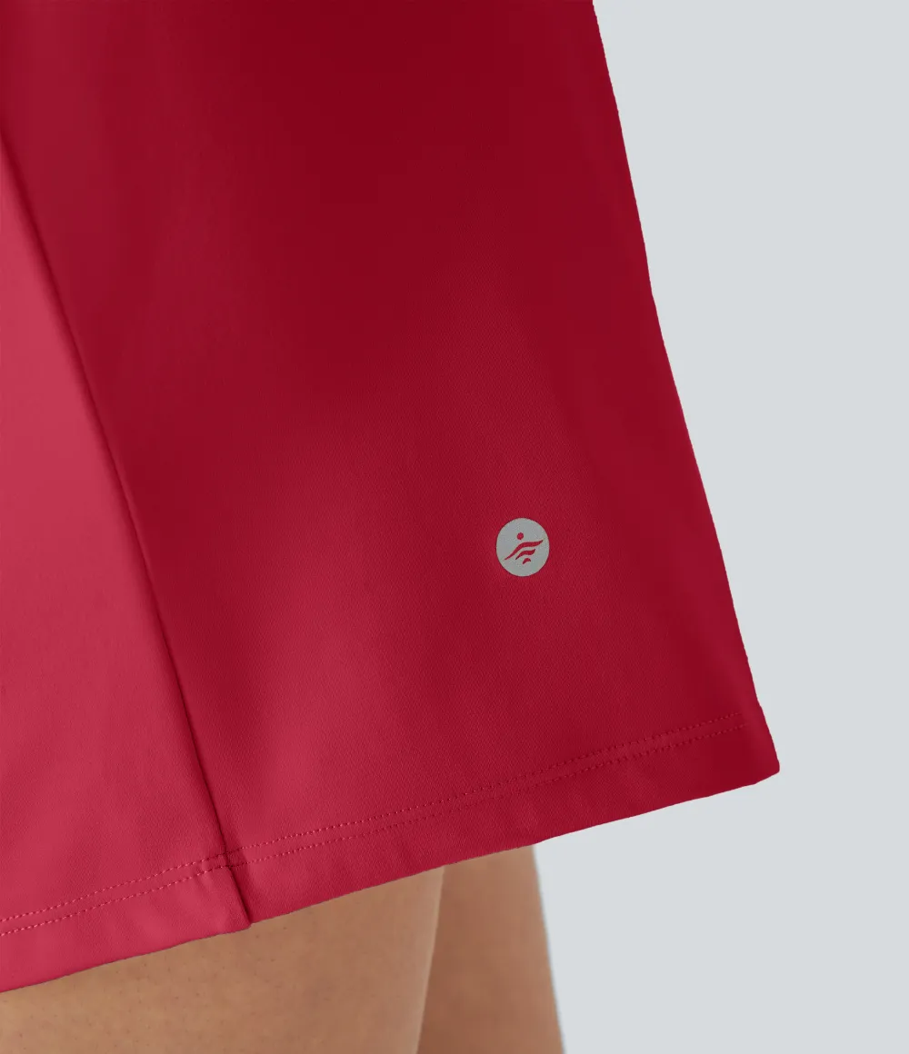 2026🔥 UK Super High Waisted Back Pocket & Side Hidden Pocket 2-in-1 Yoga Shorts