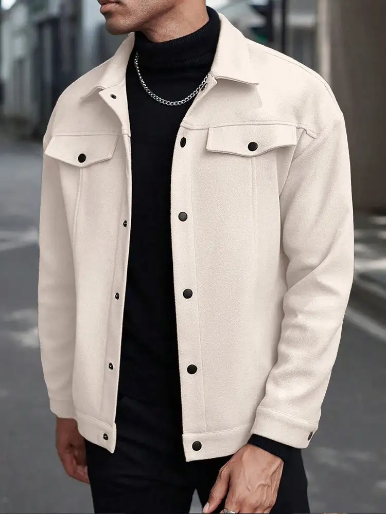 Casual Stylish Button Down Lapel Jackets