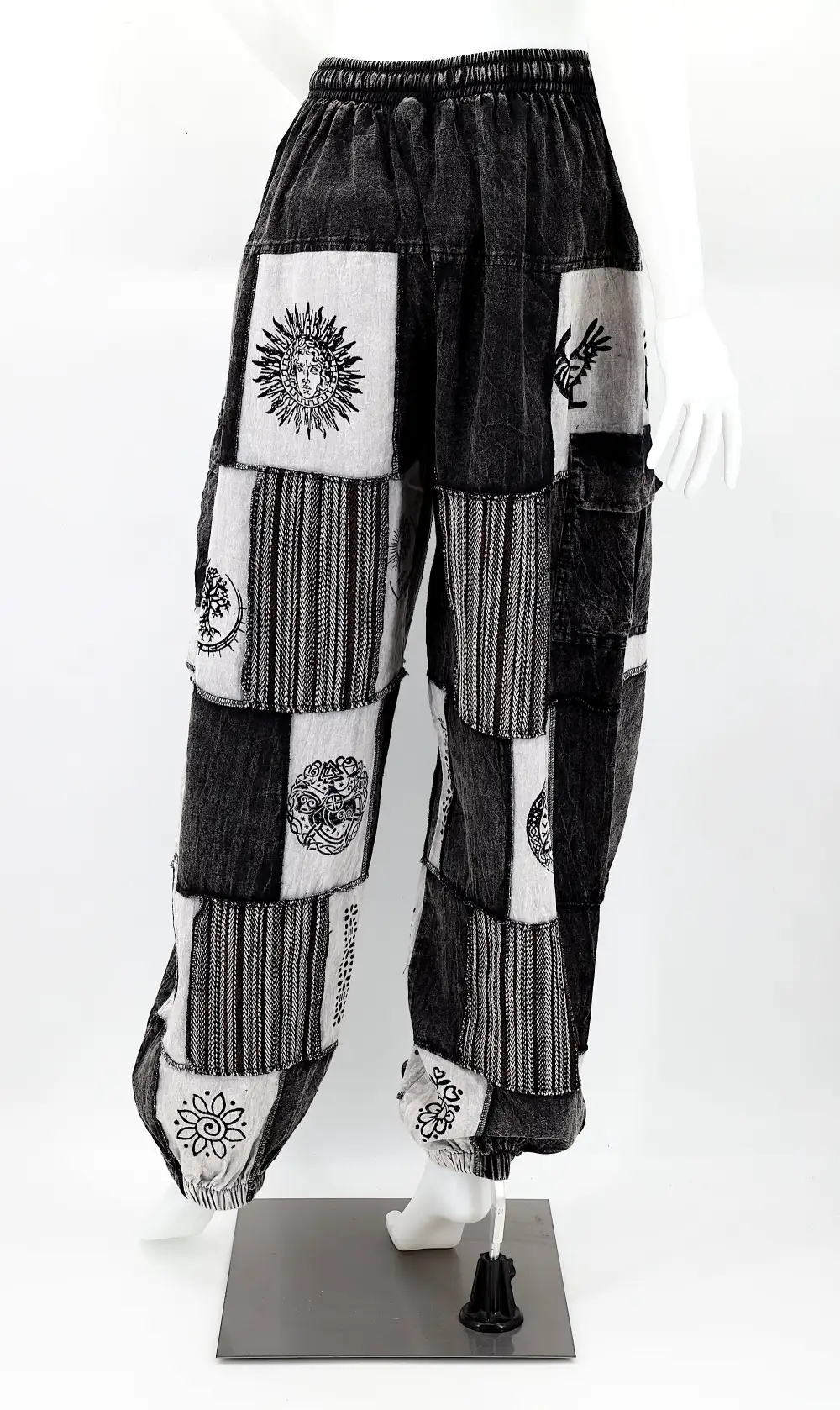 Women's Clean Line Harem Cargo Patchwork Cargo Pants