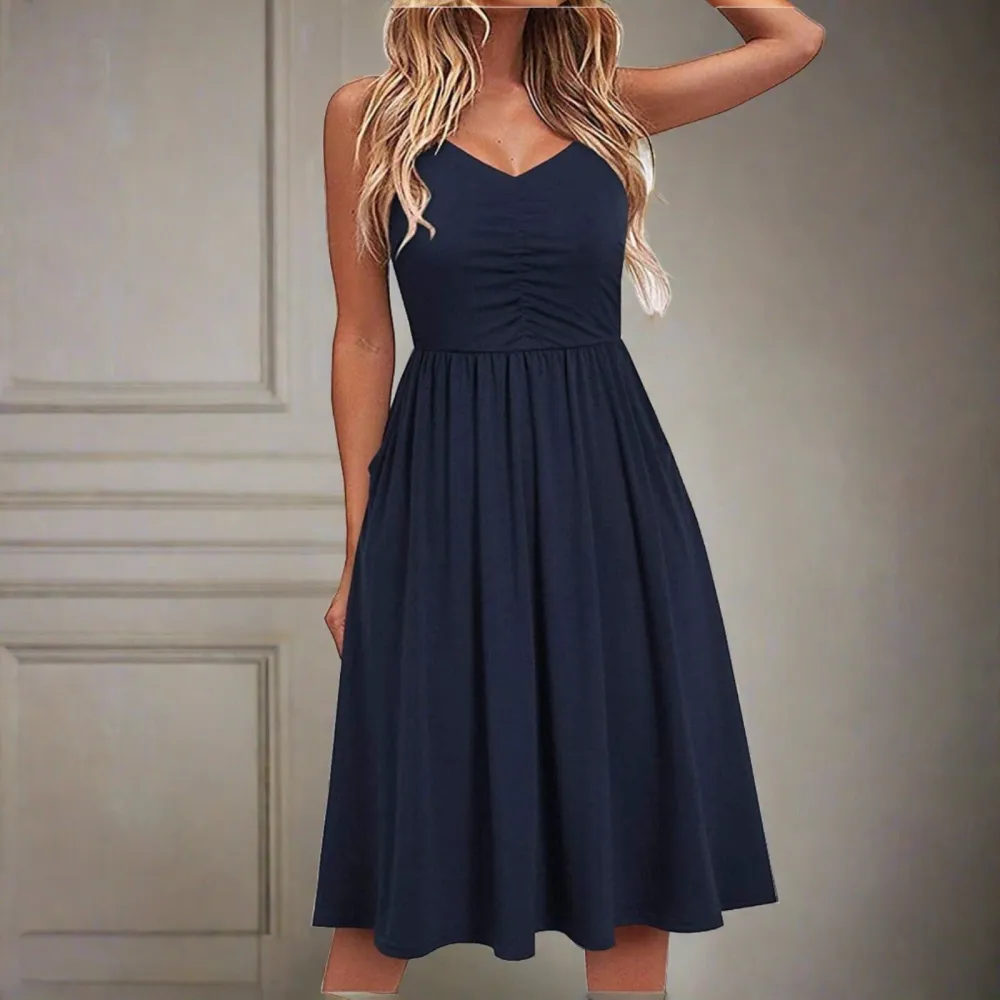 Women's Fitted Evening Midi Dress