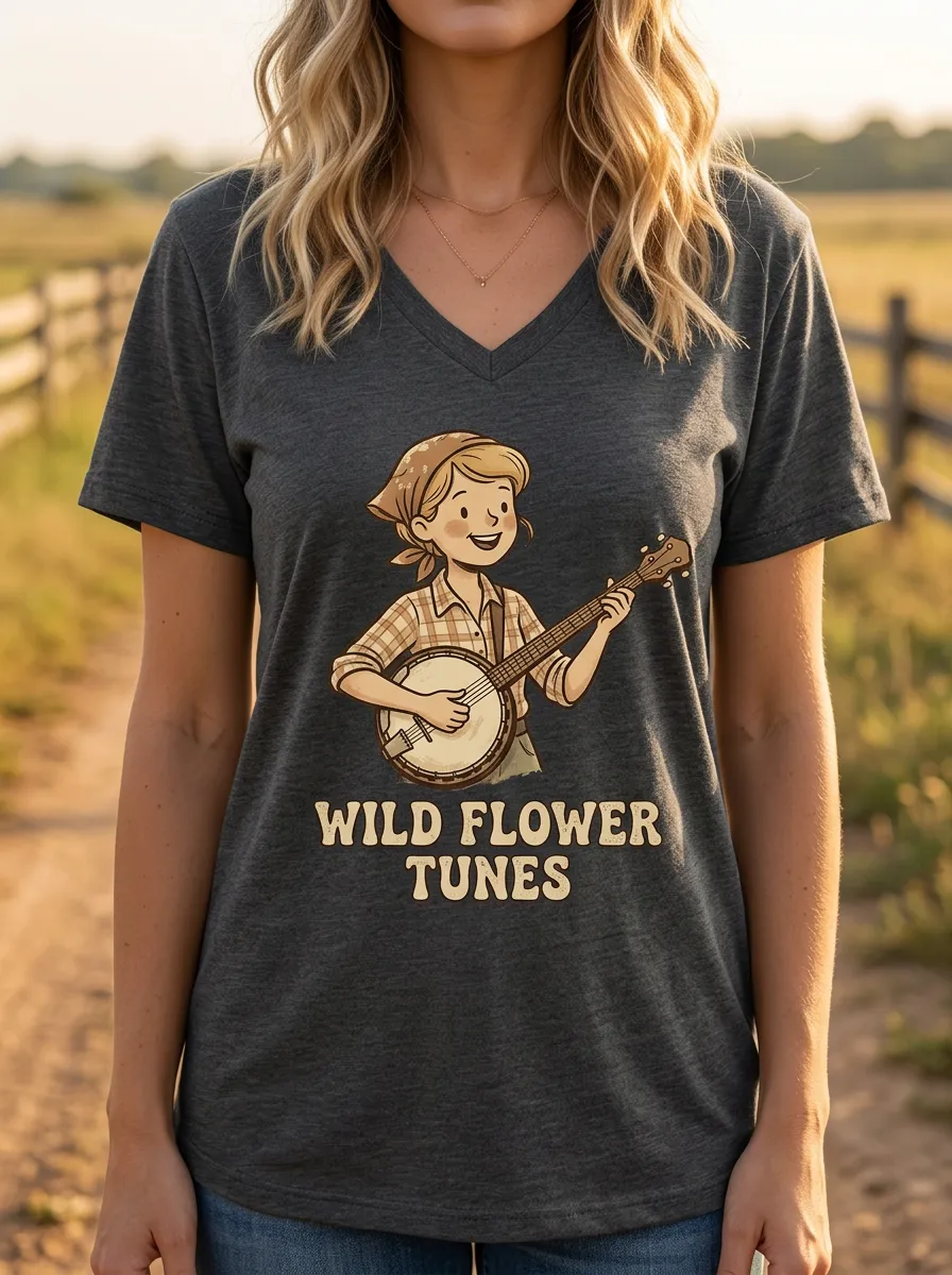 Everyday Country-Music Women's V-Neck T-Shirt