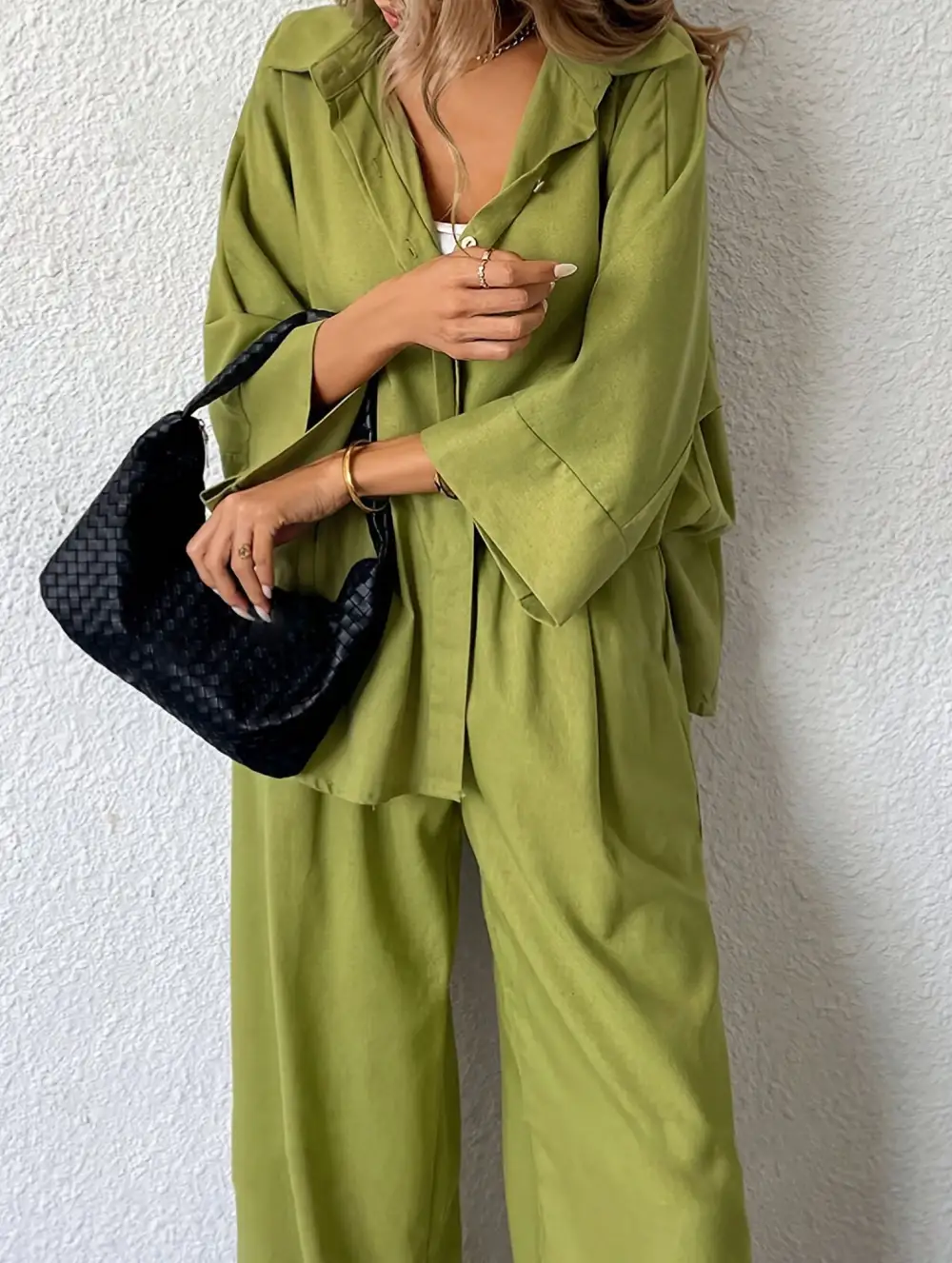 Relaxed Pants Two Piece Set