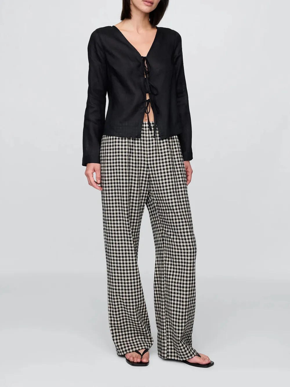 Loose Waist Mesh Trousers
