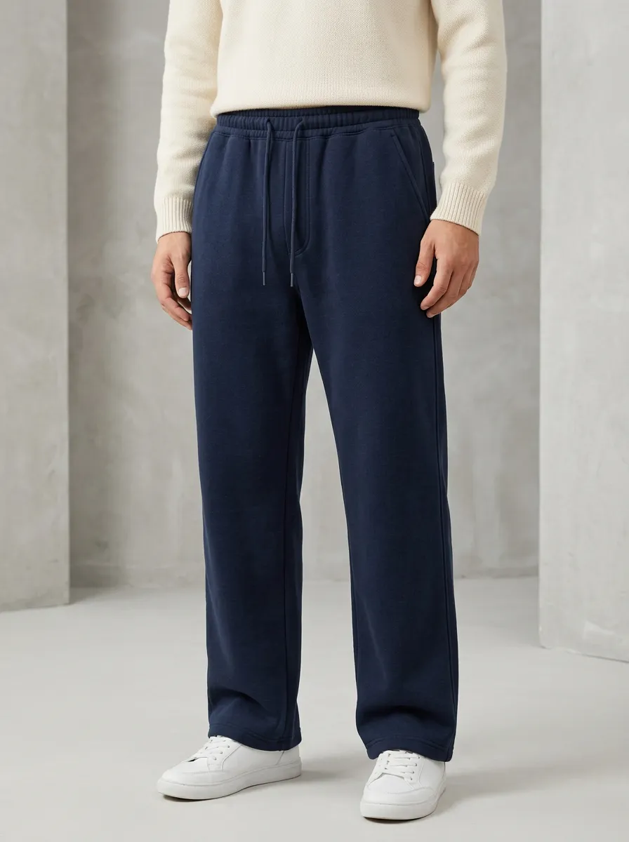 Unisex Graphic Lounge-Ready Wide-Leg Track Pants
