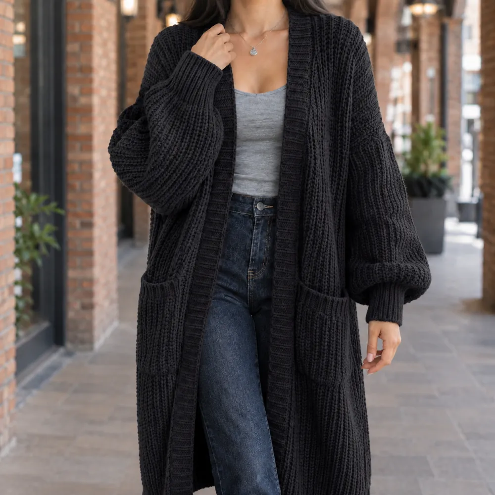 Oversized Polished Cardigan