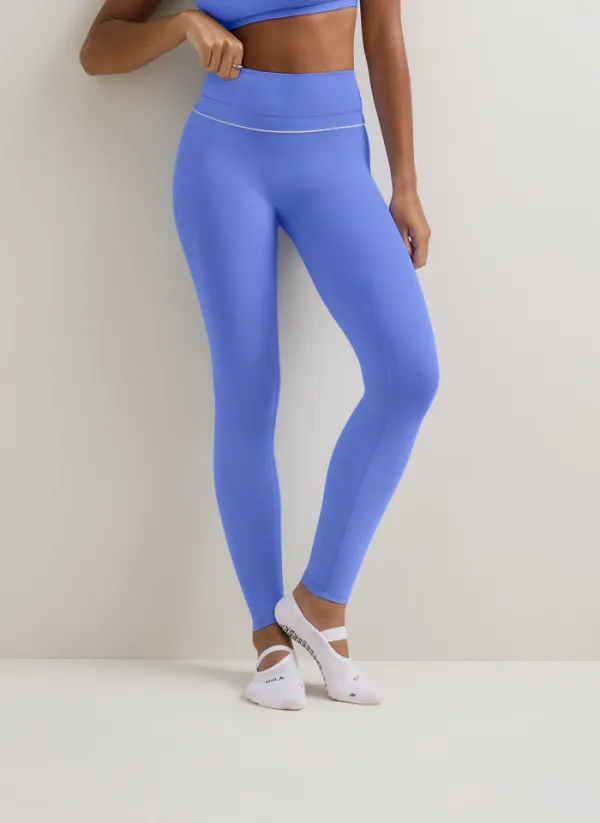 Refined Sweetheart Waist Contrast Leggings