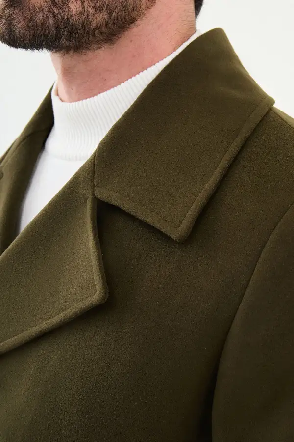 Classic Slim Fit Wool Tailored Coat