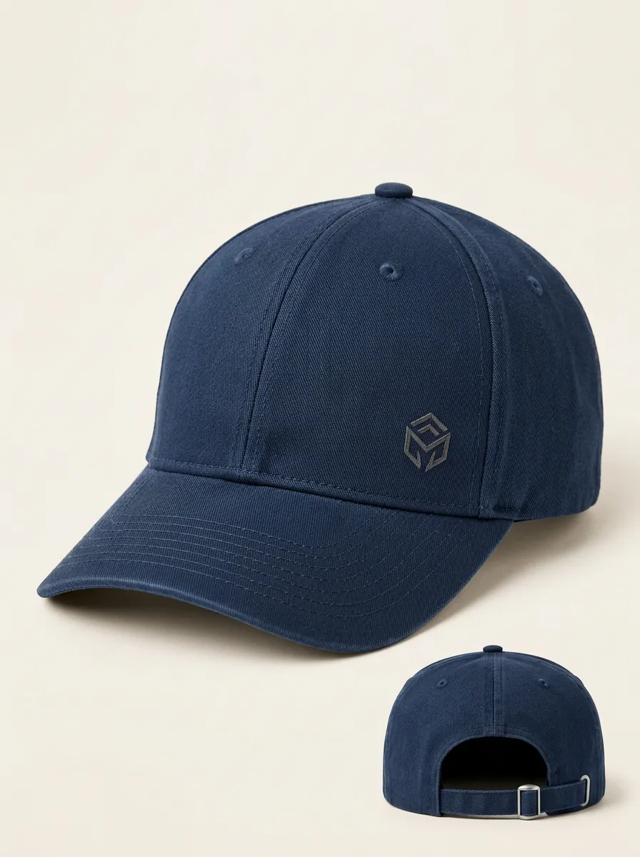 Casual Baseball Cap with Cube Geometry Printed Artwork