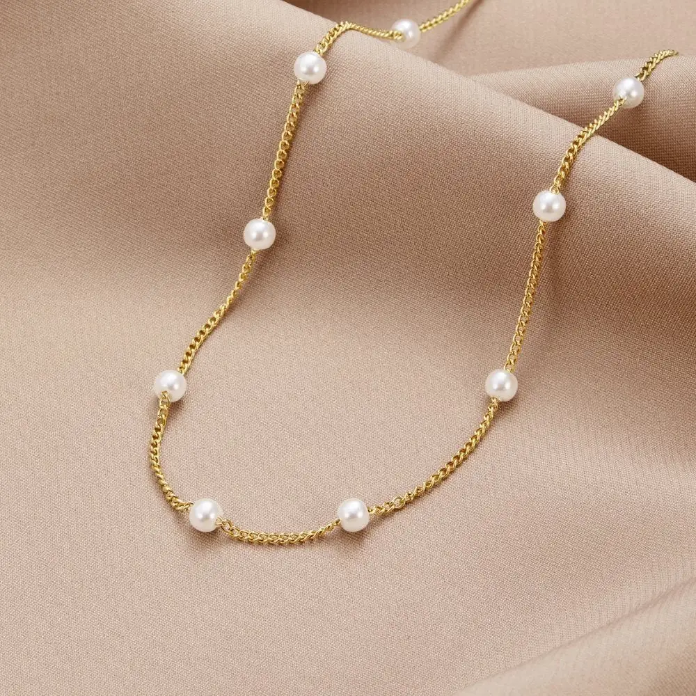 Adjustable Pearl Necklace