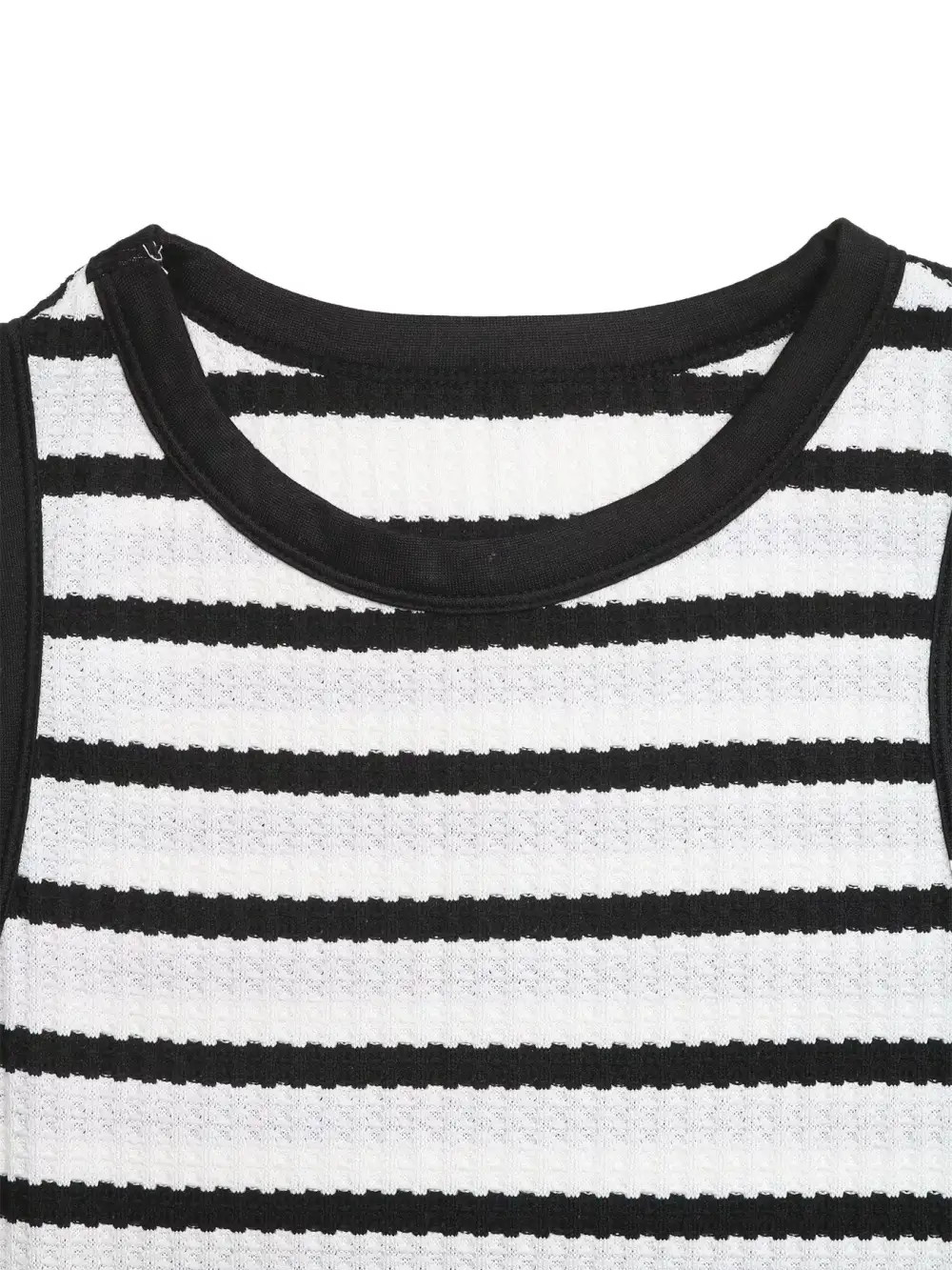 Striped Sleeveless Midi Dress
