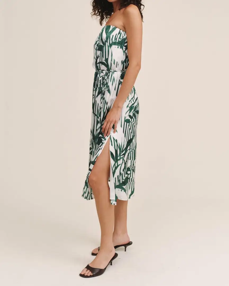 Strapless Midi Easy Fit Dress