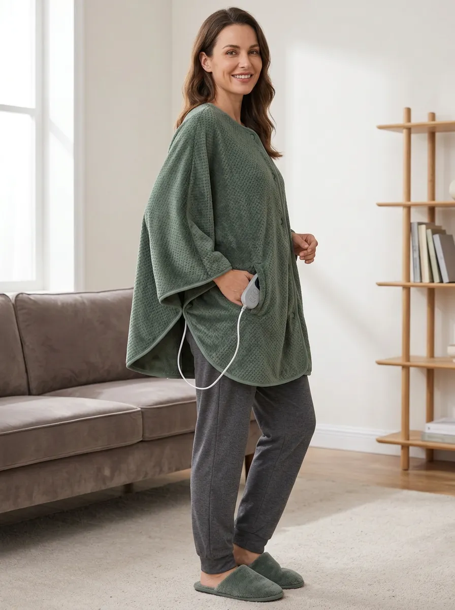 Texture Wearable Heated Blanket