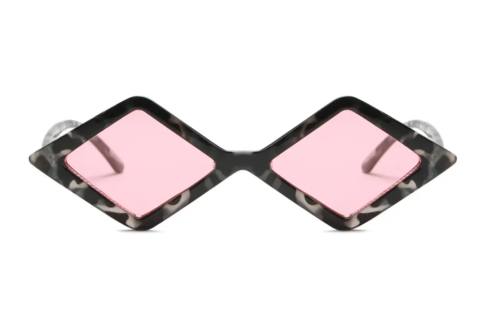 Modern Geometric Diamond Shape Sunglasses