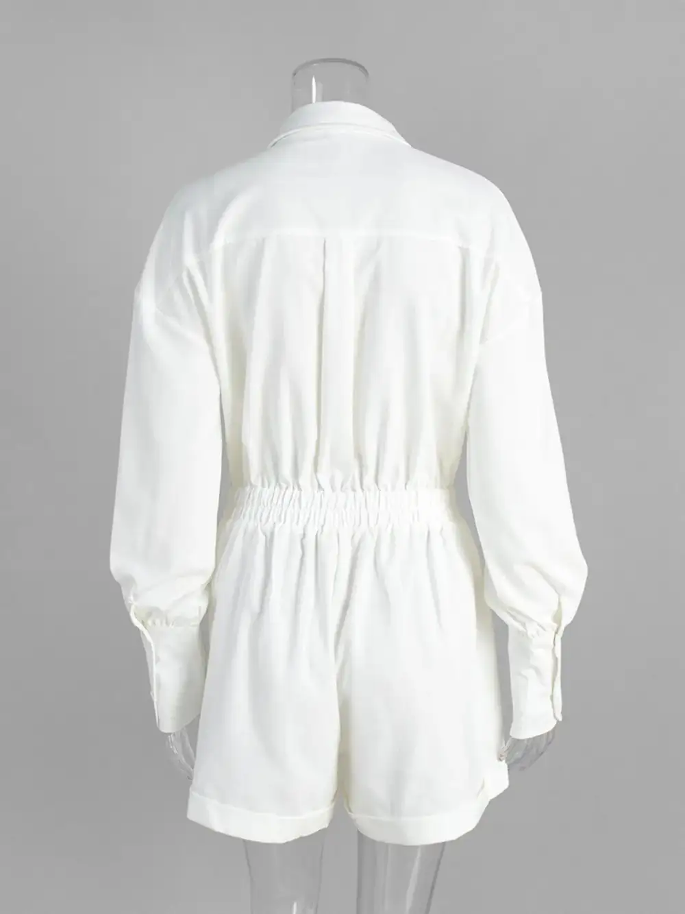 Modern Button Front Jumpsuit Romper