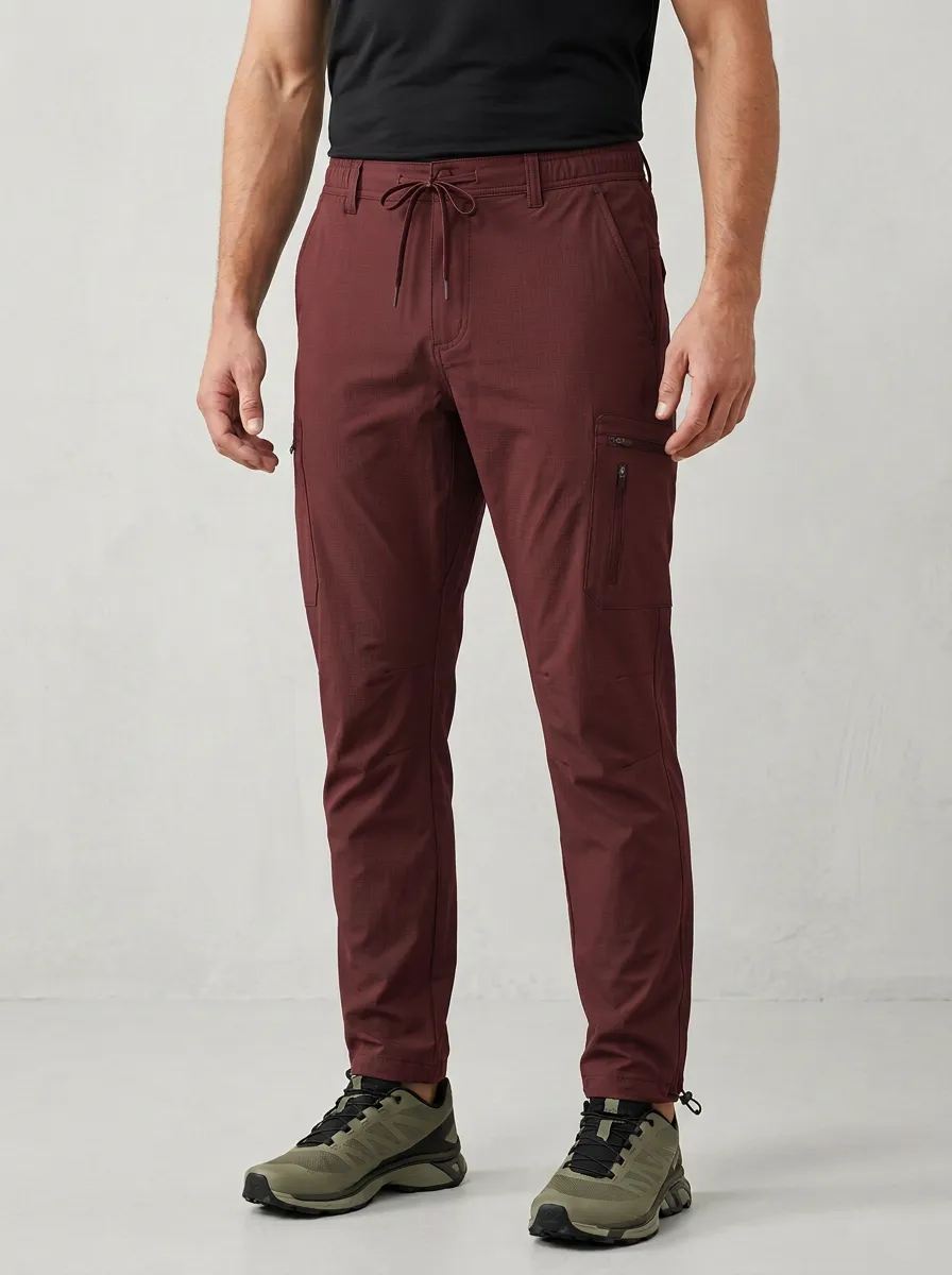 Men's Multi-Pocket Quick-Dry Travel Drawstring Cargo Pants