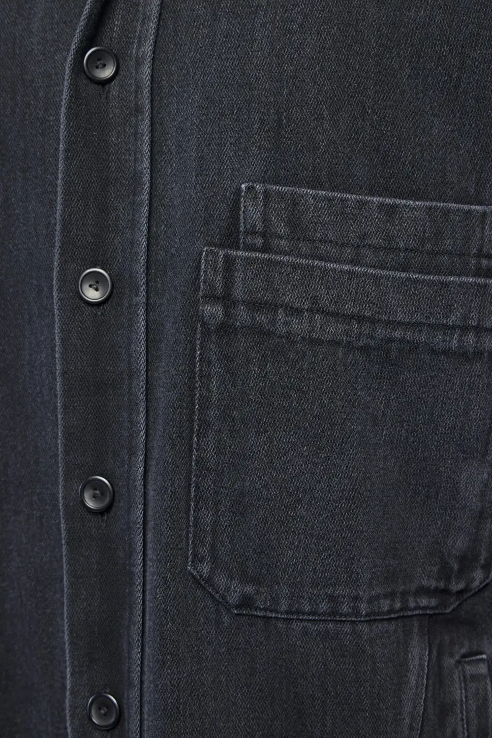 Denim High-Collar Jacket