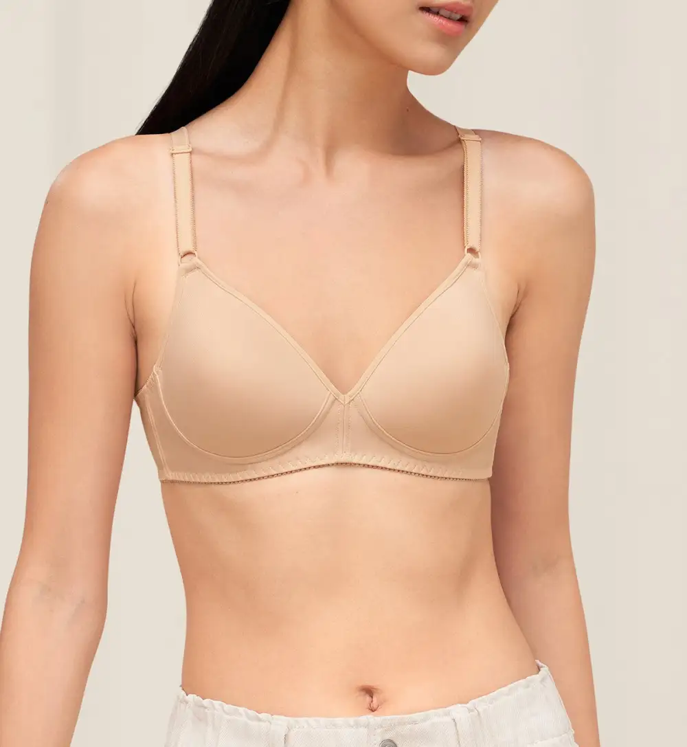Women's Non-Wired Padded Molded T-Shirt Bra