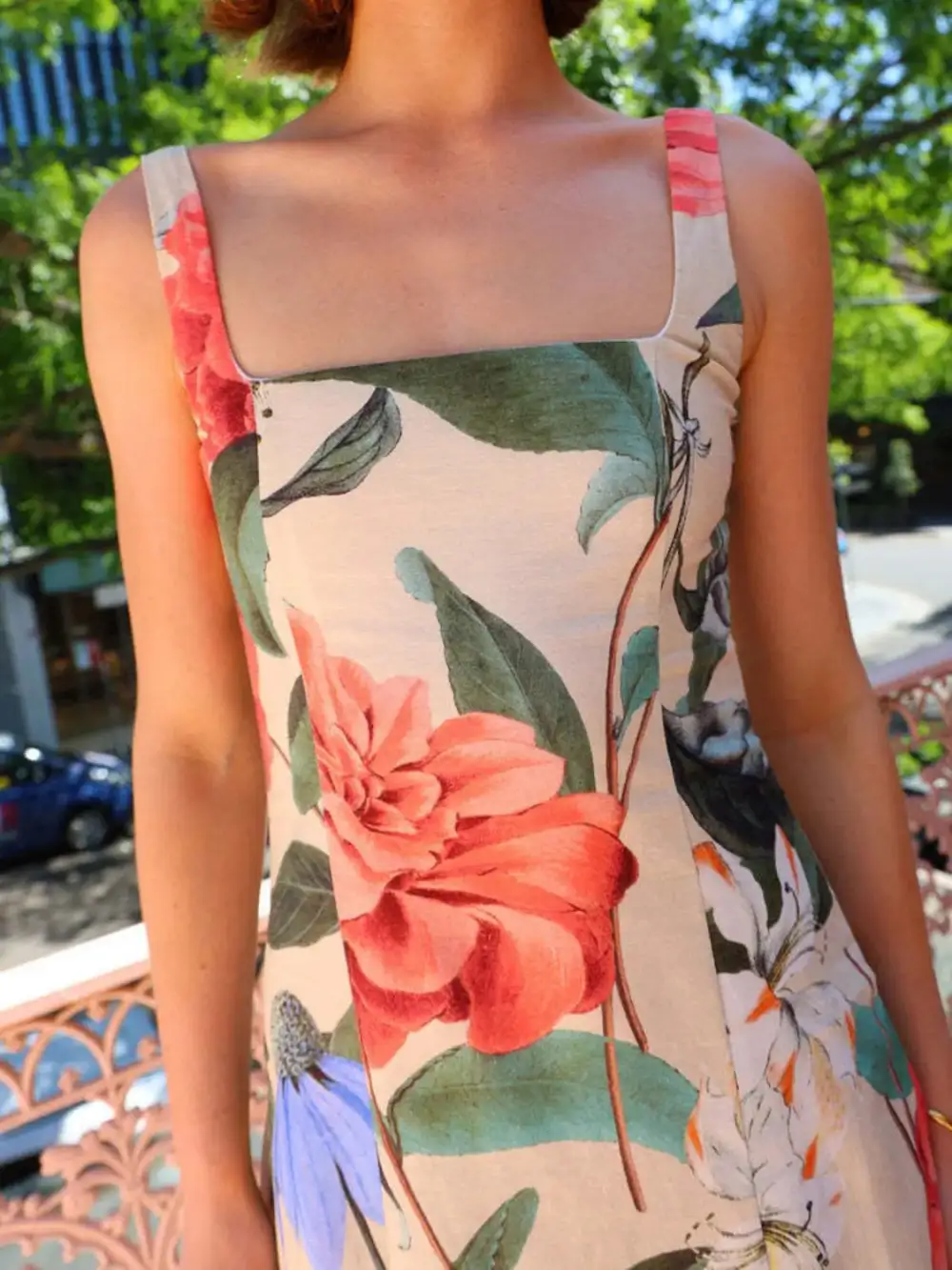 Maxi Square Neck Dress
