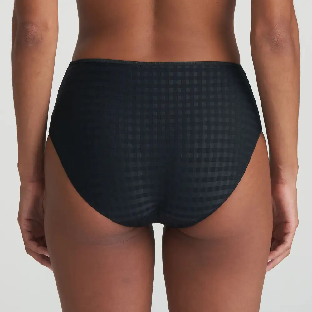 Women's Full Coverage Elastic Waistband Cotton Gusset Floral Embroidery Cotton Checkered Retro Detail Soft Fabric Stretch Fit Brief Panty