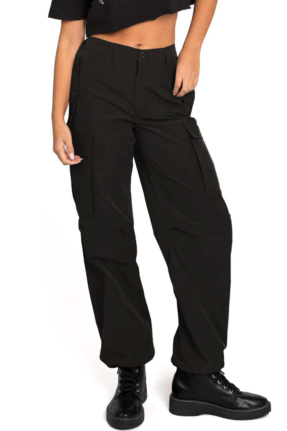 Front Button Skater Pants