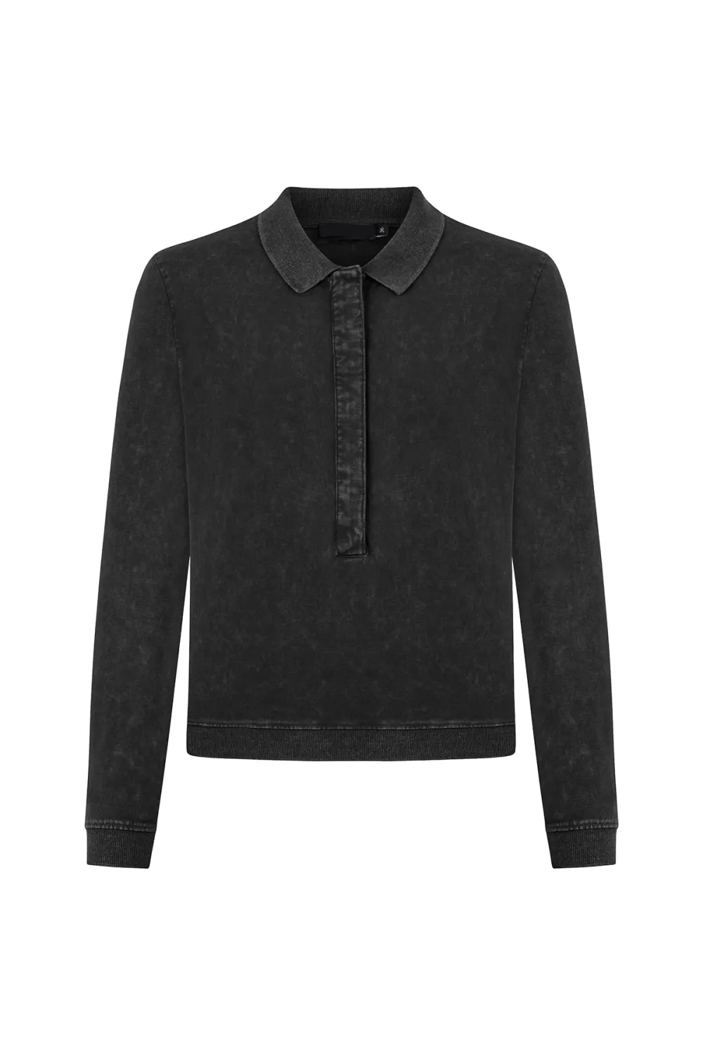 Lapel Sweatshirt-Grey