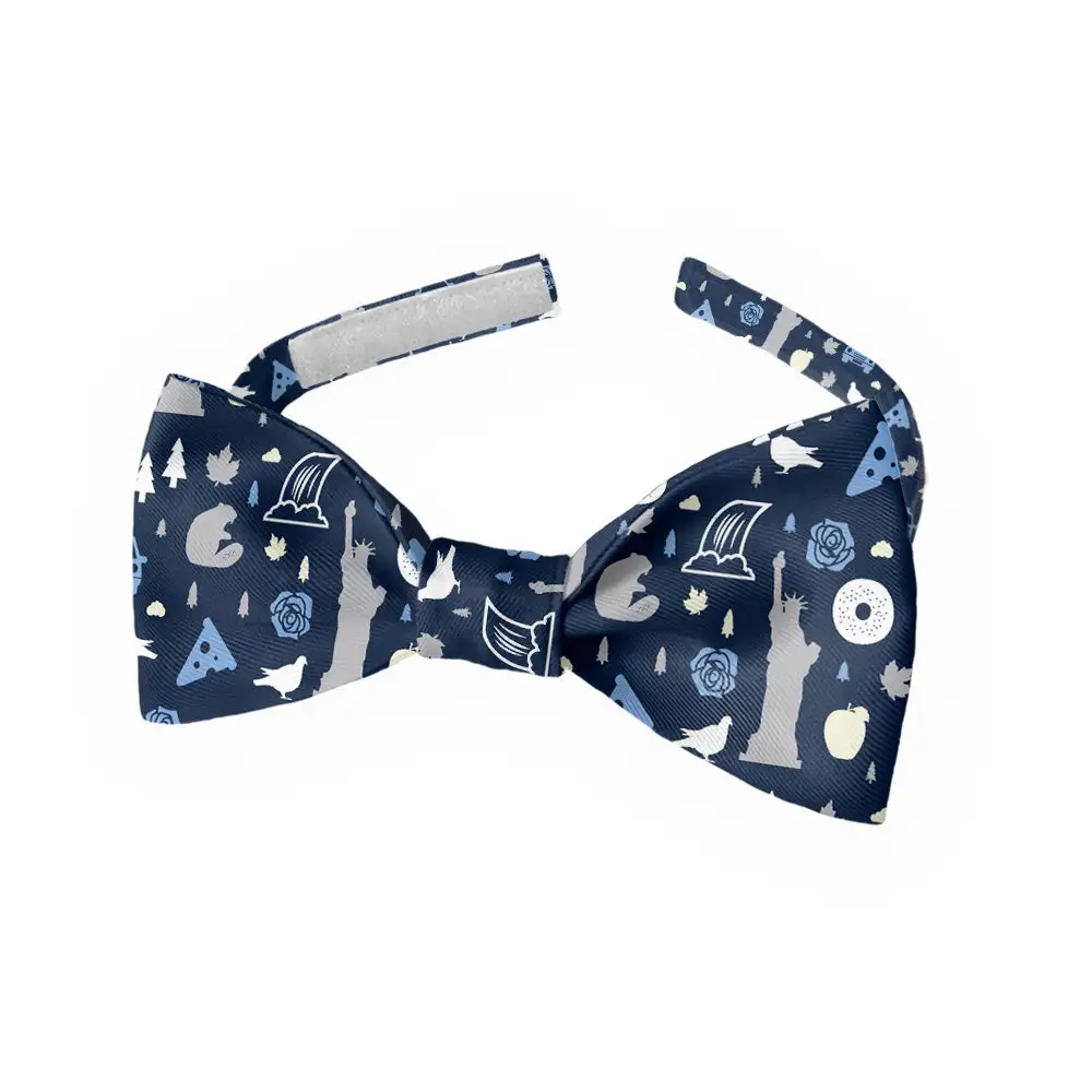 Refined Pizza Heritage Motif Bow Tie