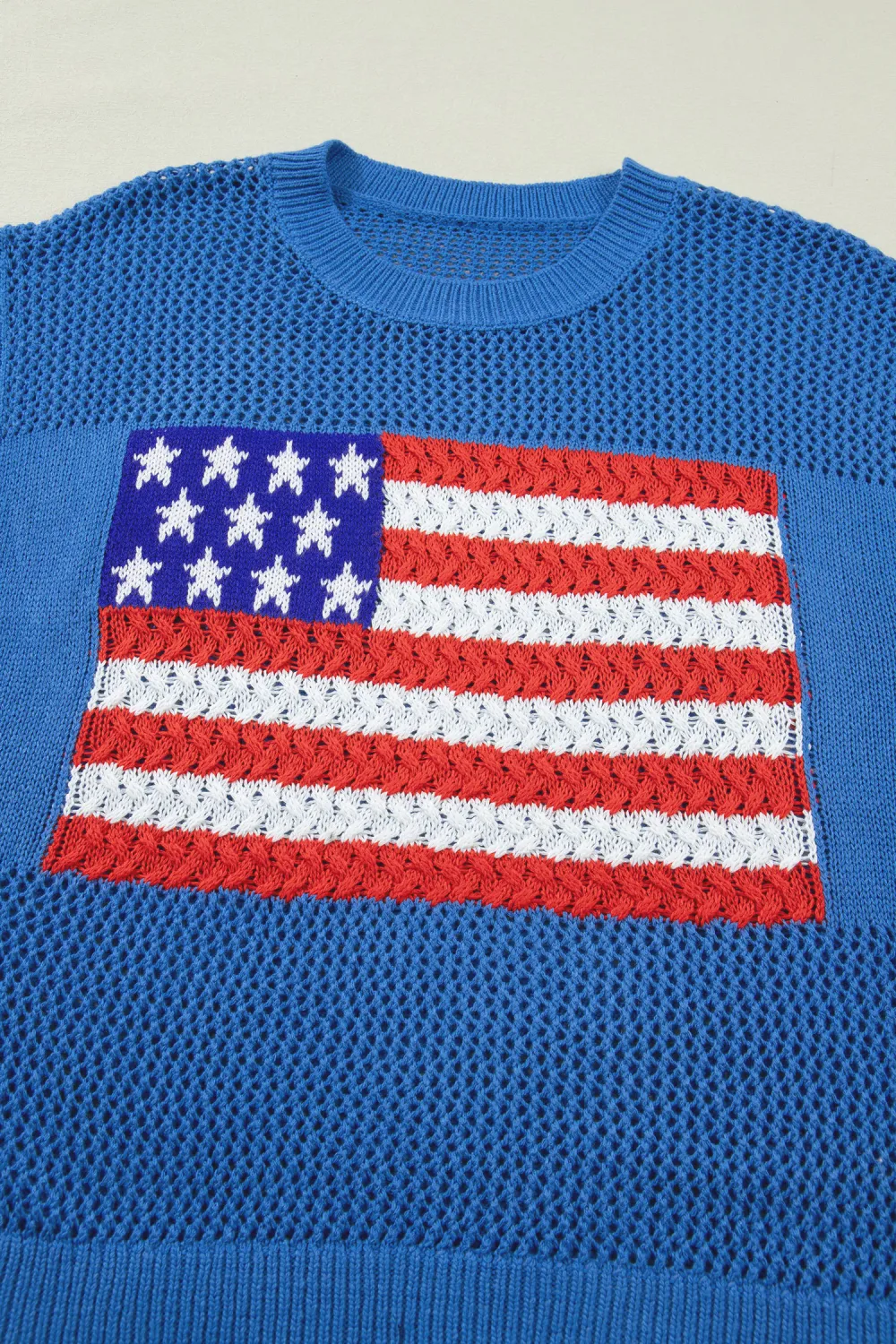 Sky Blue Graphic Short Sleeve Top