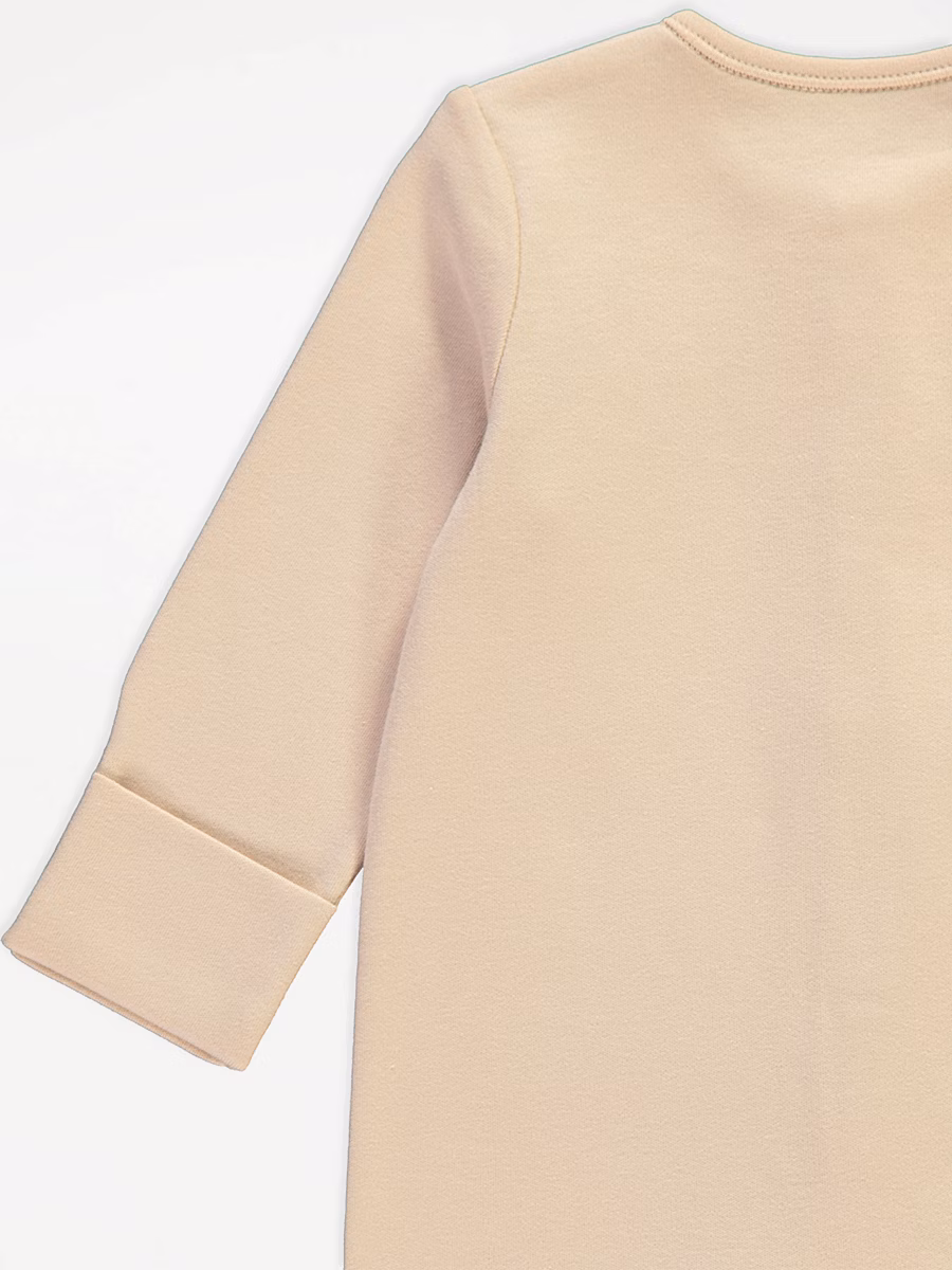 Neutral Long Sleeve Sleepsuits 5 Pack detail 3
