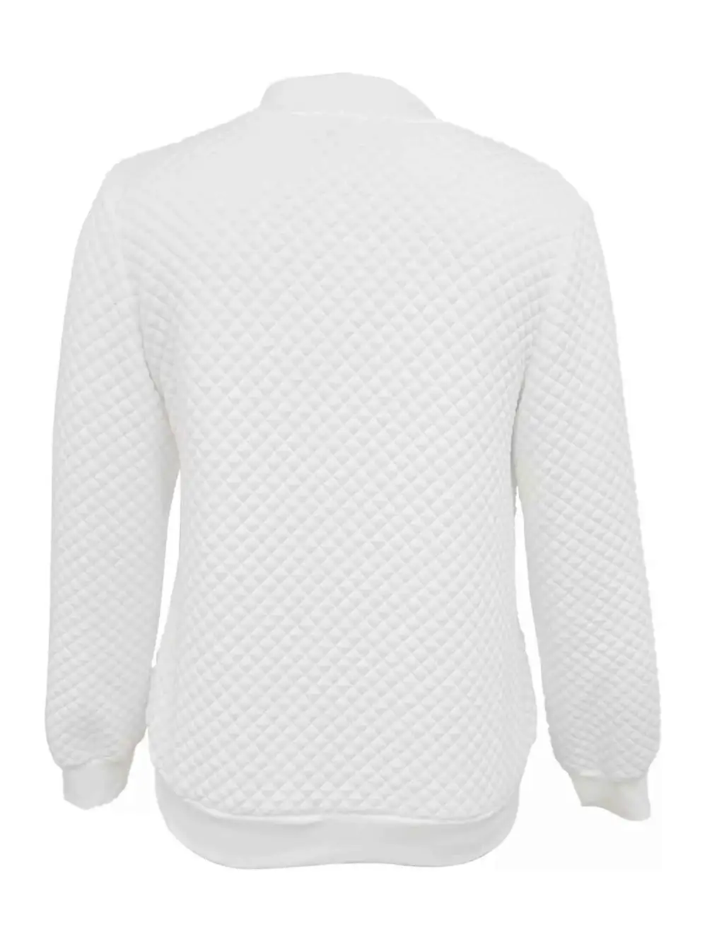 Textured Zip-Up Long Sleeve Jacket