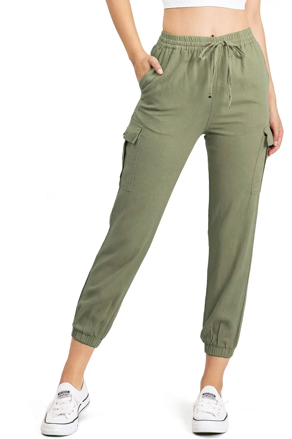 Linen Joggers with Pockets