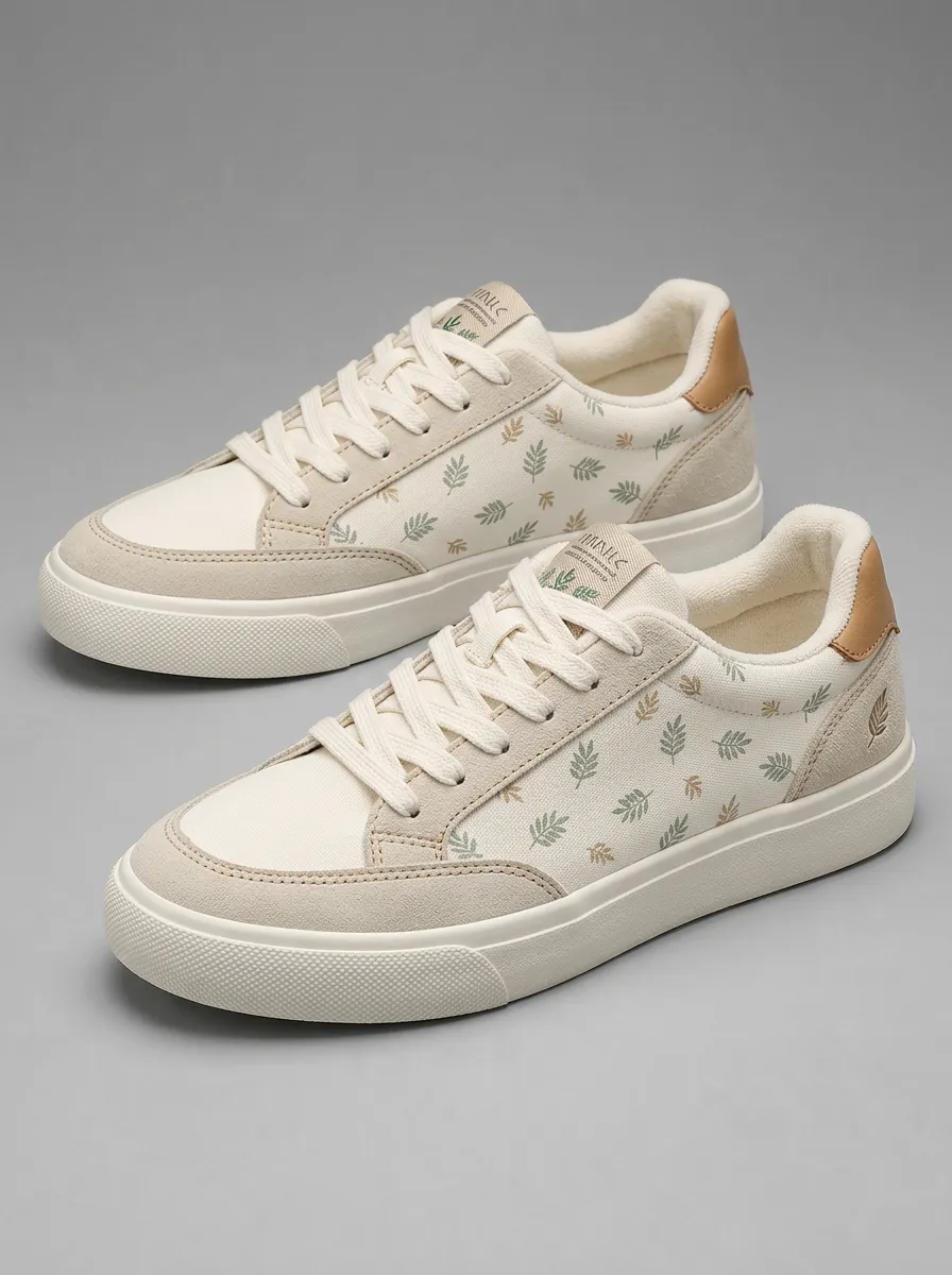 Men's Nature Lover Botanical Leaf Skate Shoes