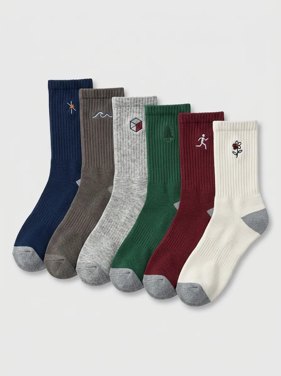 Comfort Nature Icon 6-Pair Standard Mid-Calf Socks