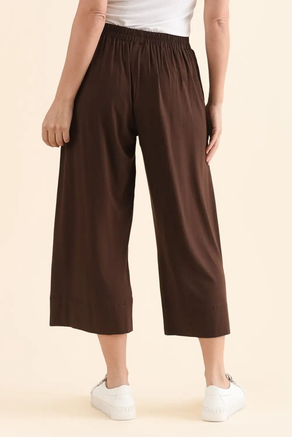 Bamboo High Rise Elastic Waist Pants