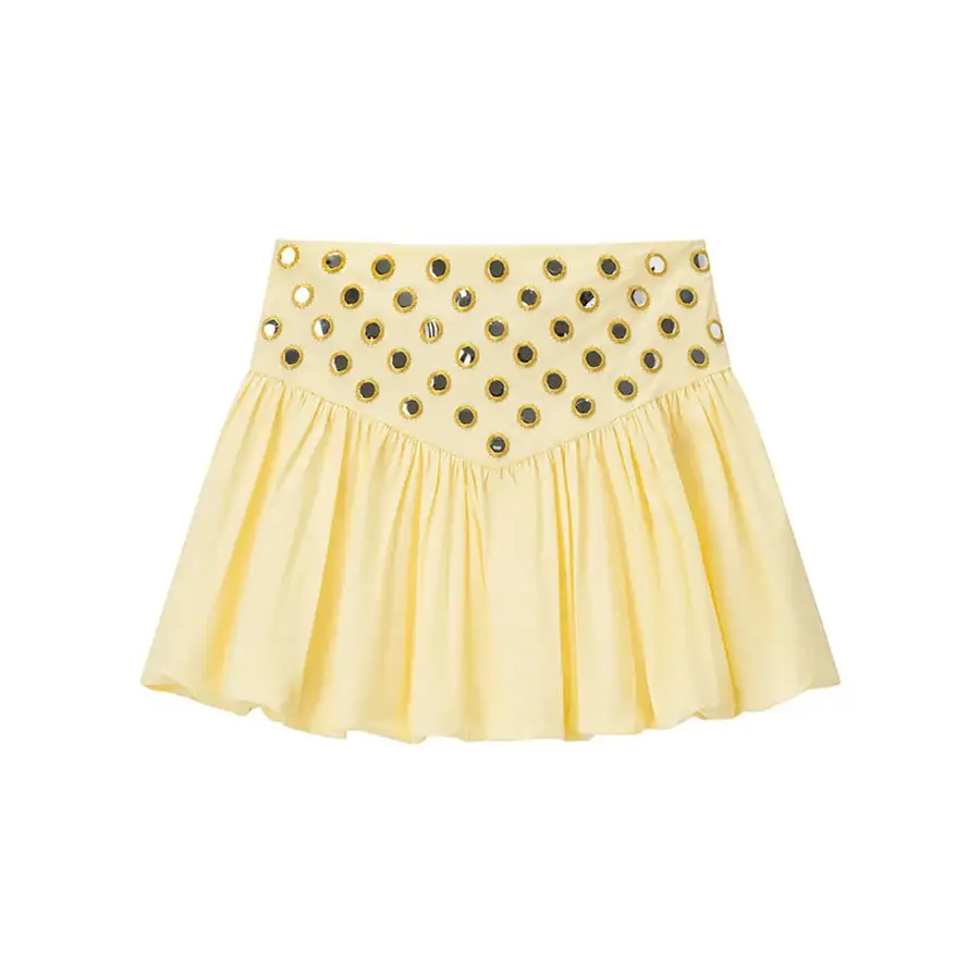 Eyelet Cami and Bubble Skirt Set