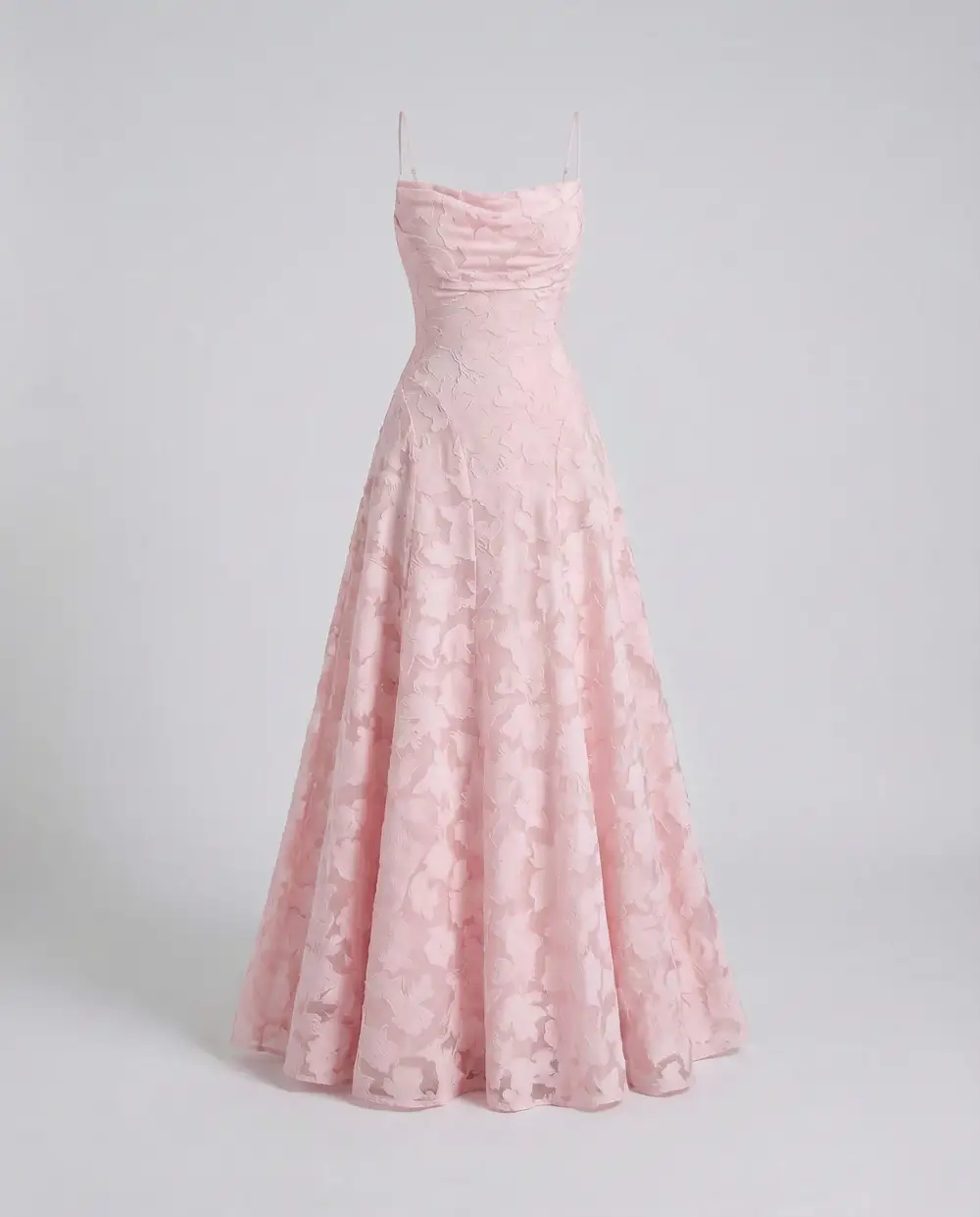 Women's A-Line Spaghetti-Strap Floral Bridal Dress
