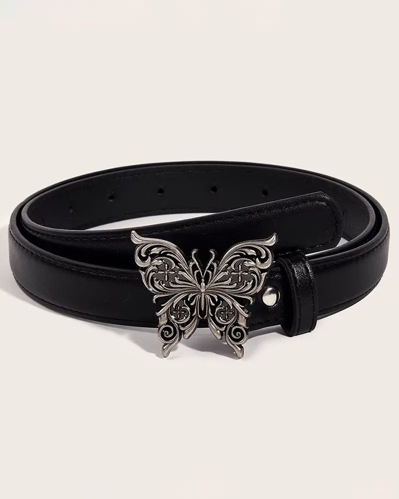 Classic Butterfly Buckle Women's Belt